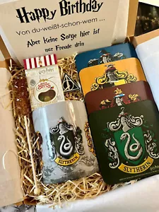 Harry Potter Hogwarts Häuser Geschenkbox – Fanartikel Set mit Tasse Geschenkset - Bild 1 von 12