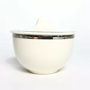 Vintage Salem China Heirloom Platinum Creamer w/ Lid - Picture 1 of 12