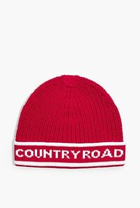 COUNTRY ROAD | GIRLS | BOYS| KIDS | LOGO KNIT BEANIE | RED | RRP $34.95 |NEW