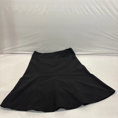 Falda negra con cremallera trasera talla 16 hasta la rodilla Amy Byer para mujer Foto 1 de 4