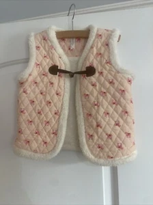 Matilda Jane Heart to Heart Equestrian Horse Sherpa Vest Size 6 NEW - Picture 1 of 9