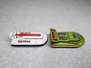 Lot Of (2) Vintage 1972 Matchbox Superfast Lesney Hovercraft Boats # 72 & 2 - Foto 1 di 13