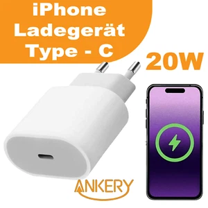 Schnell Ladegerät 20W USB-C Netzteil Adapter Stecker für Samsung Apple Handy - Bild 1 von 13