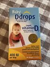 Baby D Drops Liquid Vitamin D 400 IU 90 Drops 2.5 mL (0.08 fl oz.) NEW SEALED