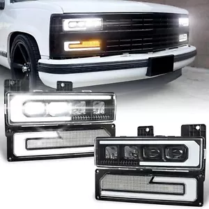 LED Headlight Assembly 500% Bright Anti-glare Headlights with Welcome DRL Turn - Foto 1 di 7