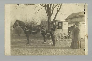 Lisbon IOWA RP 1909 RFD VAGÓN DE ENTREGA DE CORREO Mailman USPS sin precio base Mt. Vernon - Imagen 1 de 3