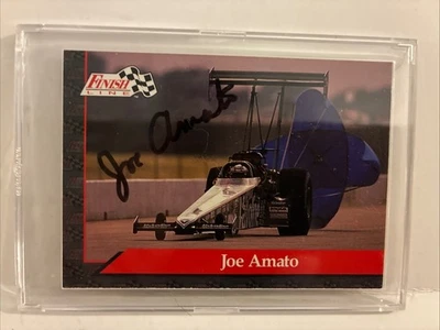 Tarjeta de carreras firmada por Joe Amato NHRA Top Fuel Drag Foto 1 de 2