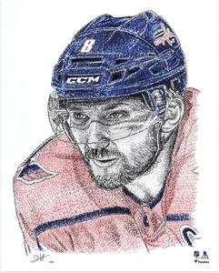 Alex Ovechkin Capitals 16x20 Photo Print - Jayce Hall - LE of 99 - Artist Signed - Picture 1 of 1