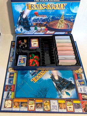 Juego The Polar Express Train-Opoly Edición Coleccionista - Completo con Fichas de Metal Foto 1 de 4