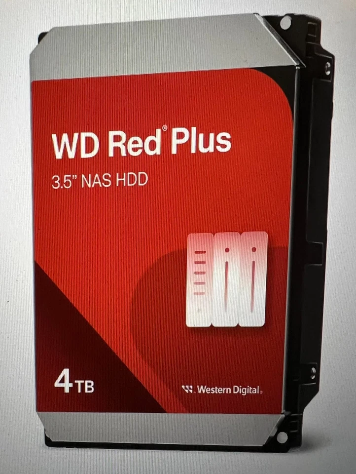 4x - Disco duro interno Western Digital 4 TB WD Red Plus NAS SATA HDD - WD40EFPX Foto 1 de 1