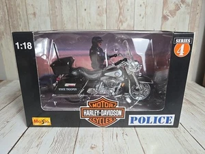Harley Davidson Florida Highway Patrol Maisto 1:18 Diecast Motorcycle Series 4 - Picture 1 of 5