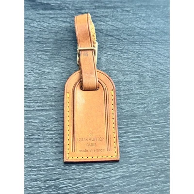 Подлинный Louis Vuitton Vachetta кожаный багаж ярлык SN904 - Изображение 1 из 4