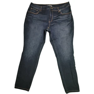 Time and Tru Women’s Jeans 18P Petite Skinny High Rise Dark Wash Stretch Denim - Picture 1 of 6