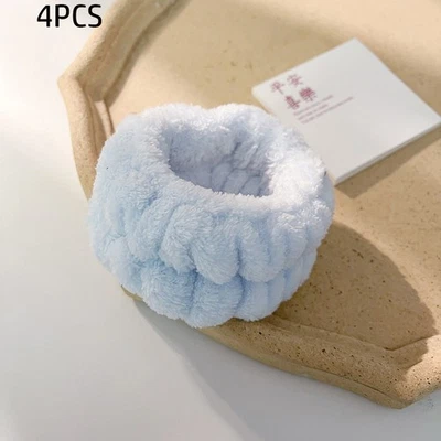 4 pares de muñequeras para lavarse la cara muñeca spa microfibra toalla de lavado Foto 1 de 4