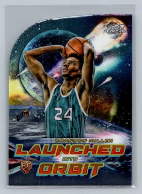 2023-24 Topps Chrome Cosmic Brandon Miller Launched Into Orbit Rookie #LIO-3 - Image 1 of 2