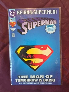 Superman #78 (1993) Die-Cut Cover Edition. First Appearance of Cyborg Superman - Picture 1 of 2