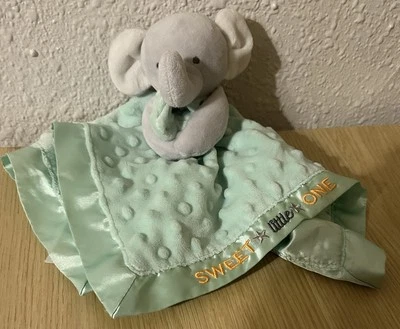 Child of Mine Carters Lovey Security Blanket Rattle Elephant Sweet Little One - Image 1 of 4