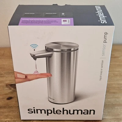 Simplehuman 9 oz. Dispensador de bomba de jabón con sensor táctil, acero inoxidable cepillado Foto 1 de 4