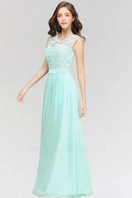 Damen KDamen Kleid Bleid Brautjungfernkleider Brautjungfer Abendkleider Hochzeit - Bild 1 von 4