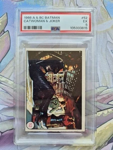 1966 A&BC Batman Red Bat Series A Bat Laffs #52 Catwoman & Joker PSA 5 EX Pop 1 - Picture 1 of 3