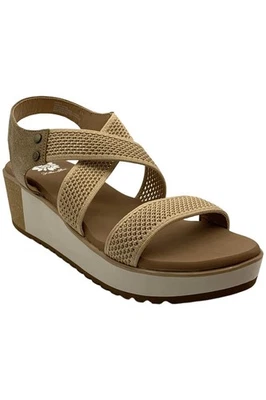 Sandalias de cuña para mujer Yellow Box Marnie arena Foto 1 de 3