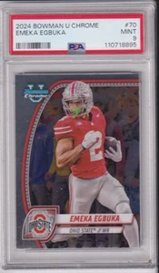 2024 Bowman Chrome University Emeka Egbuka #70 PSA 9 - Bild 1 von 1