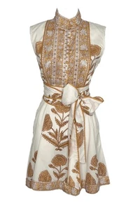 Sue Sartor Shorty Volant Kleid Ecru Größe XL - Bild 1 von 11