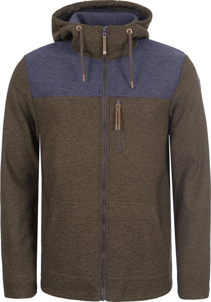 ICEPEAK Hombres EP Athol Capa Media Forrada de Vellón Sudadera con Capucha MD - XXL - Oliva Oscura Foto 1 de 1