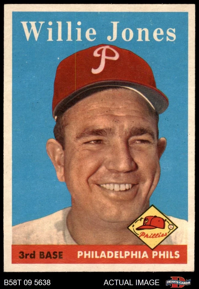1958 Topps #181 Willie Jones Phillies 6.5 - EX/MT+ - Image 1 of 1