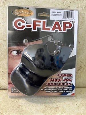 Cubierta de mandíbula de batería Markwort C-FLAP negra para diestros - azul marino RHB-B NUEVA Foto 1 de 2