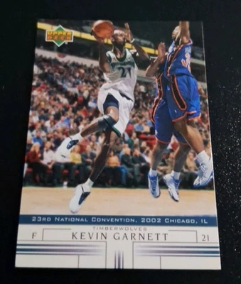 2002 UPPER DECK NATIONAL CONVENTION #N-14 KEVIN GARNETT MINNESOTA TIMBERWOLVES - Image 1 of 2