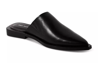 Novo $148 FREE PEOPLE Becky Pointed Toe Mule em Couro Preto Tamanho 9.5 - Imagem 1 de 4