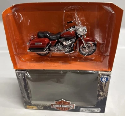 Maisto Harley Davidson 1999 FLHR Road King motocicleta diecast 1:18 serie 6 Foto 1 de 4