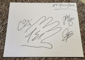 Eli Young Band Country Music handsignierte / signierte Handdruckkarte RAR - Bild 1 von 2