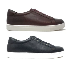 Men Handmade 100% Genuine Leather Comfortable Sneakers By Paul Branco - Picture 1 of 13