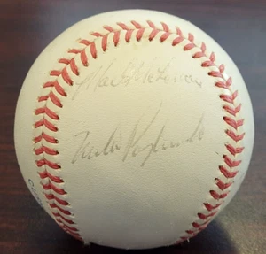 Mark McLemore & Mike Pagliarulo JSA Authenticated Autographed Baseball !!!!! - Picture 1 of 7