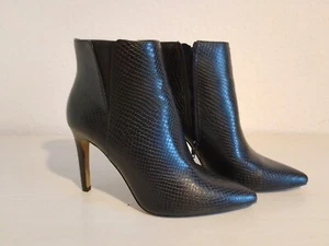 Damen Ankle Boot Gr. 39 schwarz Schlangenleder -Optik - Bild 1 von 4