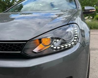 Led Tagfahrlicht Scheinwerfer für VW Golf 6 08-12 links rechts Frontscheinwerfer - Bild 1 von 4