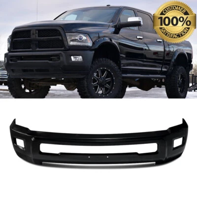 For 2010-2018 RAM 2500 3500 Black Front Bumper Face Bar With Fog Light Holes US Foto 1 de 4