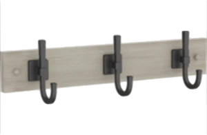 Better Homes & Gardens R39478L-RGM 18" Miller Hook Rail Black & Gray Finish - Picture 1 of 1