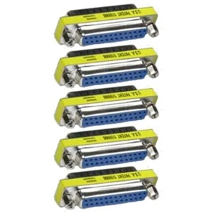 5x DB25 D-SUB 25-Pin Male to Female Port Saver Gender Changer Adapter Converter - Picture 1 of 4