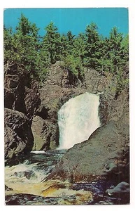 BROWNSTONE FALLS Bad River Gorge Copper State Park MELLEN WISCONSIN Postcard WI - Picture 1 of 2