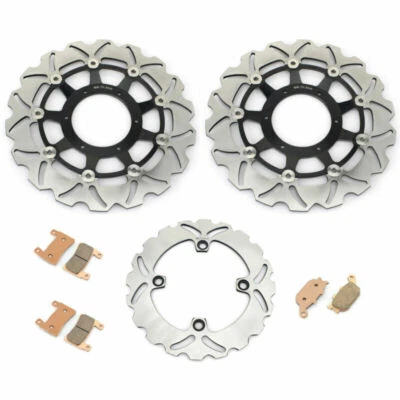 HI Quality F+R Brake Rotor Disc Pads For Honda CBR 600 F4i CBR600F F4i (01-06) - Изображение 1 из 4