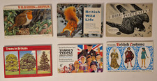 6 Vintage Complete Books of British "Brooke Bond Tea" Educational Picture Cards