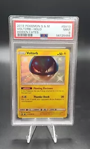 2019 Pokemon Sun & Moon Hidden Fates Holo #SV13 Shiny Voltorb PSA 9 MINT - Picture 1 of 2