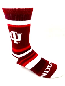 Indiana Hoosiers Rainbow Crew Socks - Picture 1 of 1