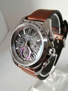 SEIKO BRIGHTZ Chronograph 8B82-0AE0 Radio Solar Men's Watch - Picture 1 of 10