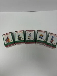 Hallmark Disney Merry Miniatures 1998 Mickey Goofy Express Juego de Tren Completo - Imagen 1 de 8