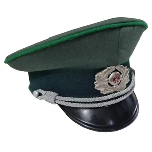 WW2 German Police Green Gabadine DDR Volkspolizei Officer Hat - Picture 1 of 4