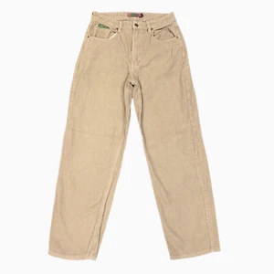 Empyre Tori Corduroy Straight Leg Pants Size 8 Tan 30.5" Inseam High Rise Skate - Picture 1 of 9